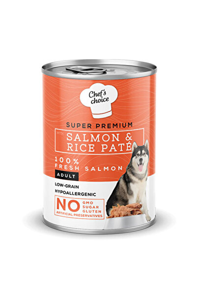 Chef's Choice Pate Salmon&rice Somon Pirinçli Köpek Yas Mamasi 400 gr