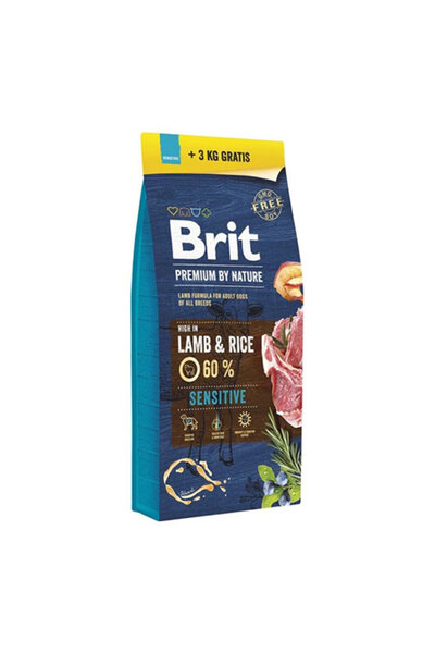 Brit Care Brit Premium By Nature Adult Sensitive Lamb Kuzulu Yetişkin Köpek M...