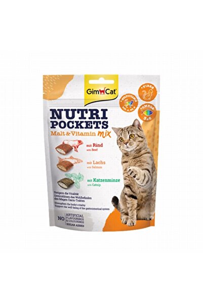 Gimcat Nutripockets Malt ve Multivitamin Kedi Ödülü 150 Gr