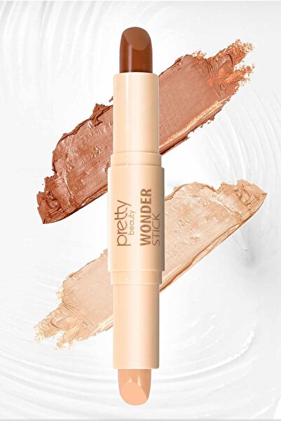 BİYUTREND Pratik Çift Uçlu Kontür Ve Highlighter Stick | Doğal Yüz Hatları Iç...