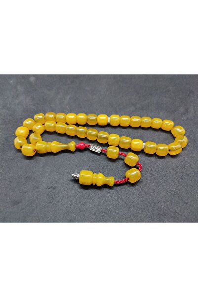 İskeçe Tesbih Подпис на Махмуд Зейзун (ПОДПИСЪТ Е СРЕБЪРЕН) Пресован кехлибар...