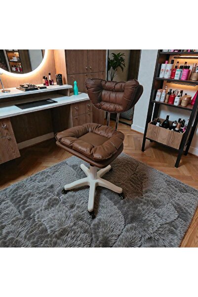 OEM Scaun ergonomic, rotativ, mobil, ajustabil pe inaltime (65–75 cm), piele ...