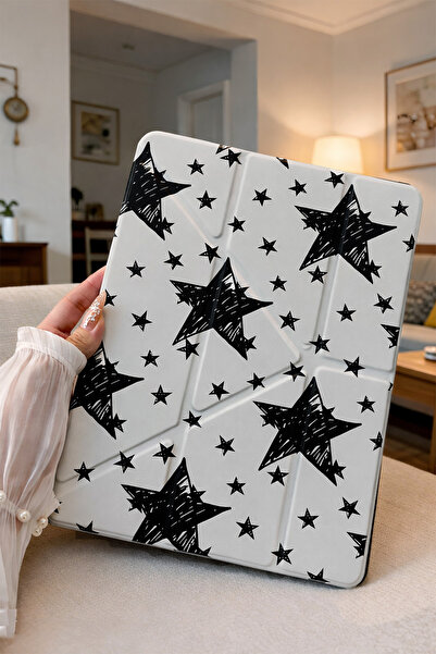 Nezih Case İpad Air 11 Inch M2 M3 Çip Air 4. /5. /6. Nesil Uyku Modlu Kalem B...