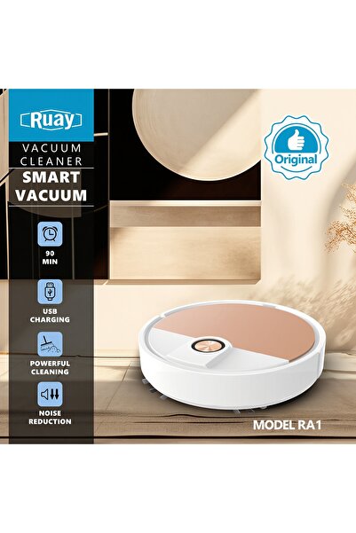 Generic مكنسة روبوتية ذكية من رواي، تحكم عبر تطبيق، تنظيف أرضيات تلقائي، مدة ...