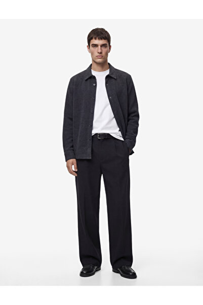 Koton Regular Fit Classic Collar Long Sleeve Cashmere Shirt