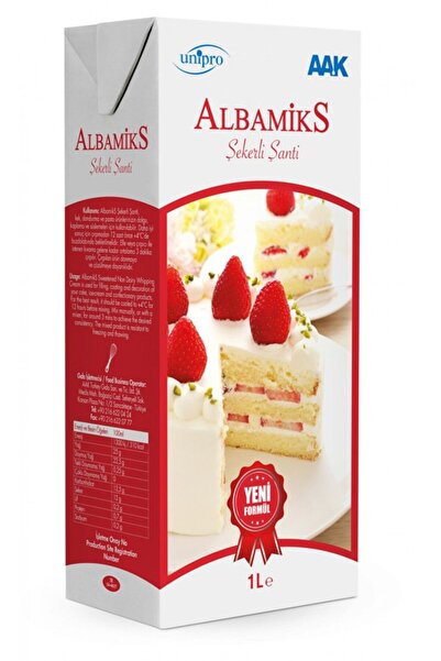 Genel Markalar Albamiks Şekerli Soğuk Krema (Şanti) 1 Lt