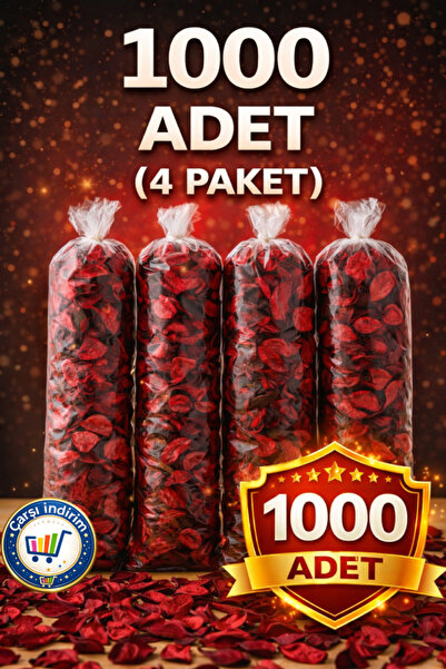 nistabolje 1000 Adet Kuru Gül Kurusu Yaprağı Hediye Süs Dekor Romantik