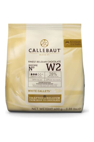 Callebaut W2 Beyaz Drop Çikolata 400 Gr