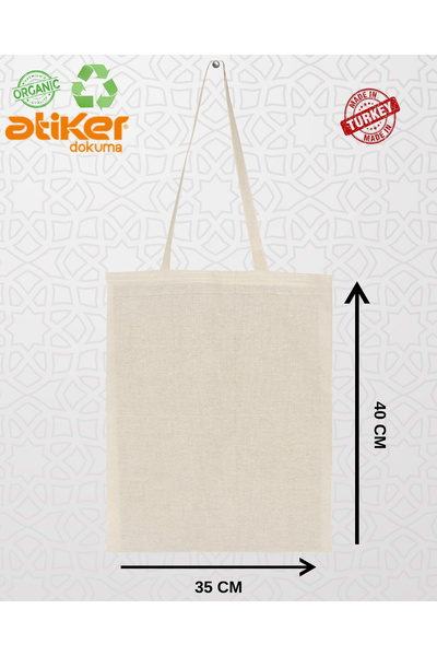 ATİKER DOKUMA Ham Bez Çanta Çok Amaçlı 35X40CM 30 Adet