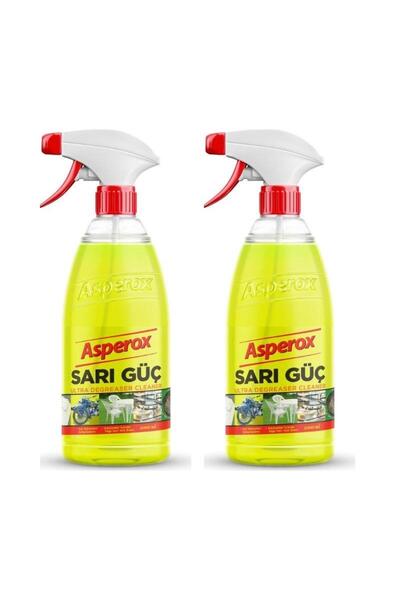 Peros - ASPEROX SARI GÜÇ ULTRA YAĞ SÖKÜCÜ ORJİNAL ÜRÜN 1LT - 2 ADET