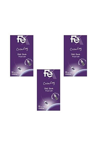 Fe - PREZERVATİF CROWLİNG ÜÇLÜ ZEVK 12Lİ - 3 PAKET