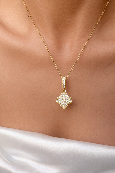 DeNors Gold yonca Şans kolyesi 2025