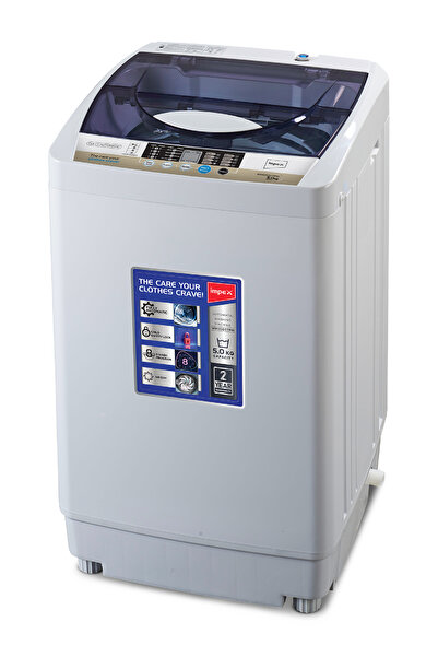 İMPEX غسالة ملابس أوتوماتيكية بالكامل سعة 5 كجم، تحميل علوي | تجفيف بالهواء |...