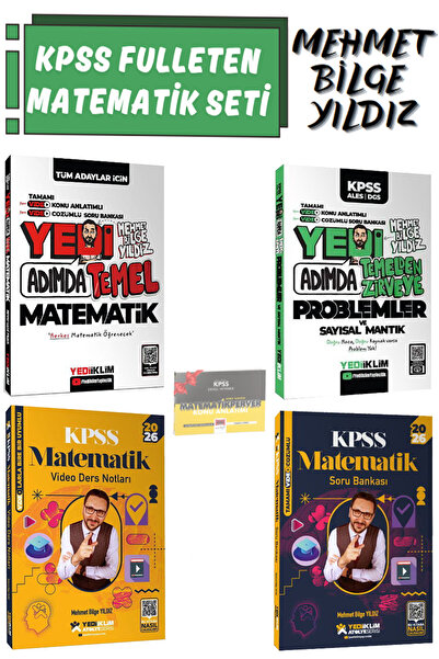 Yediiklim Yayınları Yedi Adımda Temel Matematik+Problemler ve Sayısal Mantık+...