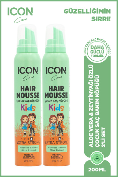 ICON Care ICON SAÇ ŞEK. KÖPÜK for KIDS 2'Lİ SET