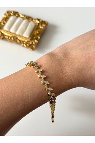 Charmist Çelik zirkon başak bileklik