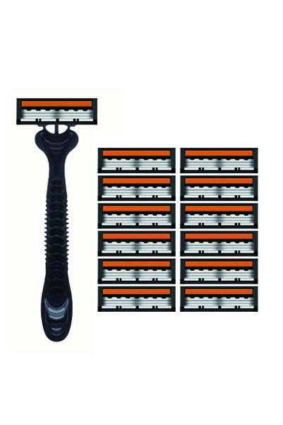 Choice ماكينة حلاقة بمقبض واحد و12 شفرة، مقاومة للماء بنسبة 100%، تصميم جديد ...