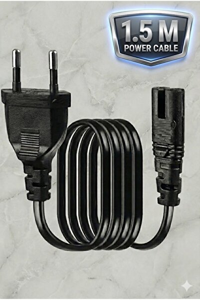 Derwell 1.5 Metre 1.5m Power Güç Elektrik Kablosu C7 (ps4/ps3/ps2/teyp- Lapto...