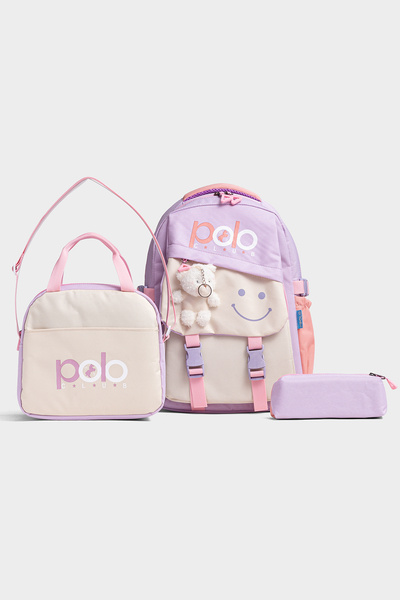 By Hakan My Polo 2015 3-PIECE Geantă pentru școala primară și gimnazială Rucs...