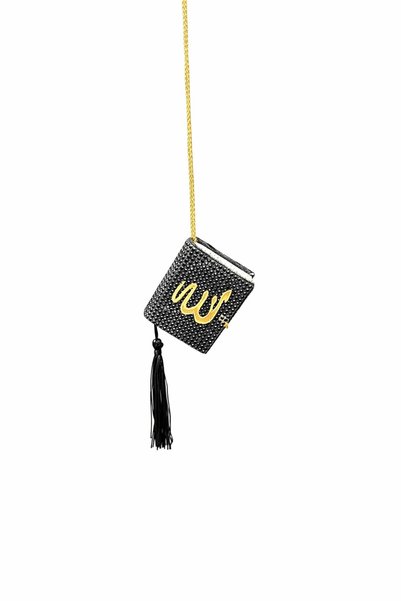 EFEAKS Siyah Taşlı Dikiz Aynası Allah Yazılı Kuran-ı Kerim