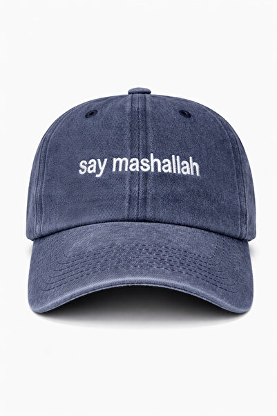 CAP BROS SAY MASHALLAH (MAŞALLAH DE) NAKIŞLI ESKİTME KEP ŞAPKA