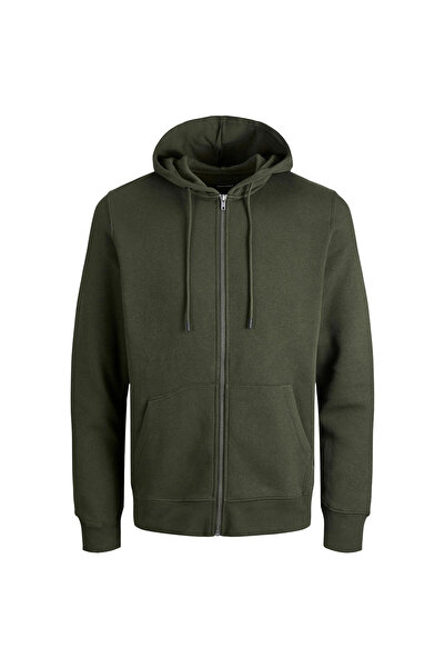 Jack & Jones جاكيت رجالي من جاك آند جونز 12210830 JJESTAR BASIC SWEAT ZIP HOO...