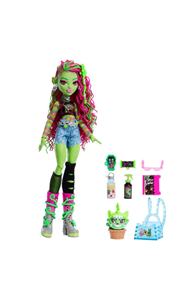 MONSTER HIGH ™ VENUS MCFLYTRAP™ Bebek Evcil hayvanı Chewlian ve aksesuarlarıy...