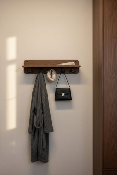 UMN DECOR Modern Raflı Duvar Askılığı - Dekoratif Portmanto Antre Askısı - Ra...