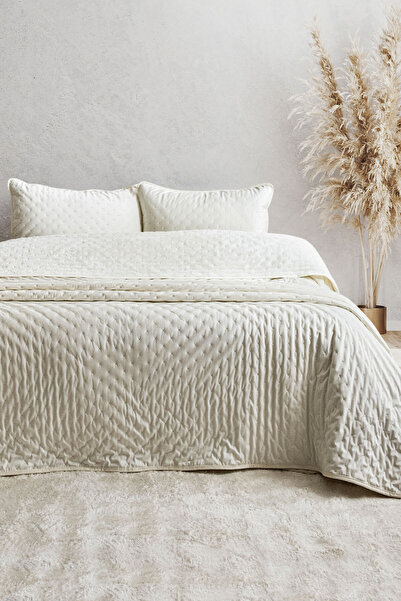 Elart Porto Flame Bedspread Single (180X240 cm) Cream