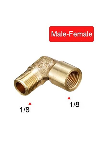Choice M F01 1/8" 1/4" 3/8" 1/2" Female x Male Thread 90 Deg Brass Elbow Pipe...