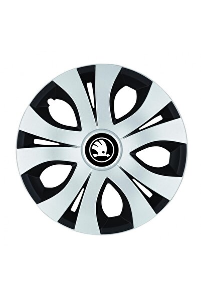 Autohelix MSA Set de 4 capace roți superioare gri-negru R16, compatibile cu S...