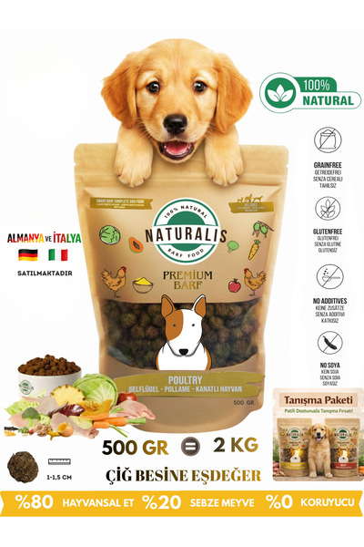 NATURALİS BARF FOOD Köpek Ödül Maması Tavuklu %100 Doğal Kurtulmuş AirDried B...