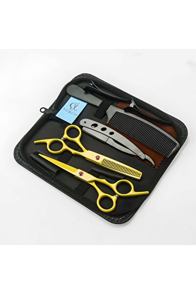 Choice مجموعة مقصات تصفيف الشعر الاحترافية من يلو كيت للاستخدام المنزلي، ذات ...