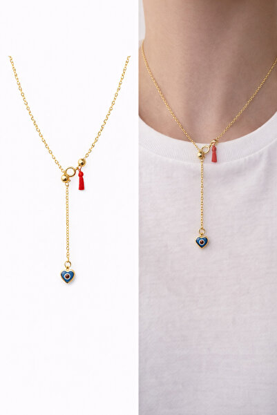 Arsaley Collection Kalpli Nazar Boncuğu Charm Altın Kaplama Asansör Kadın Kol...