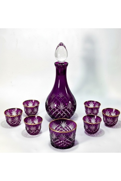 Kristal Market Zemzem Mıra Set Cut Crystal Handcrafted Tassel Pattern