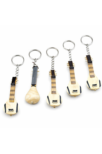 DeNors Handmade Wooden Reed Keychain |   Authentic Turkish Culture Design |