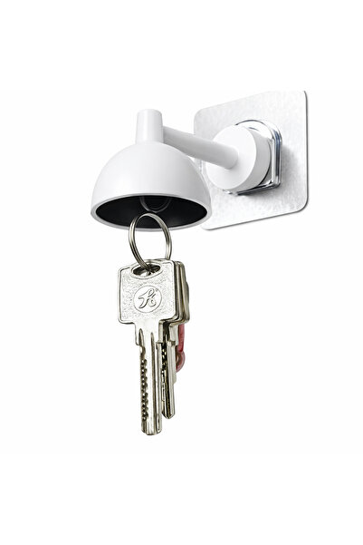 DeNors حامل مفاتيح مغناطيسي على شكل مصباح يثبت على الحائط مع خطاف لاصق للزينة...