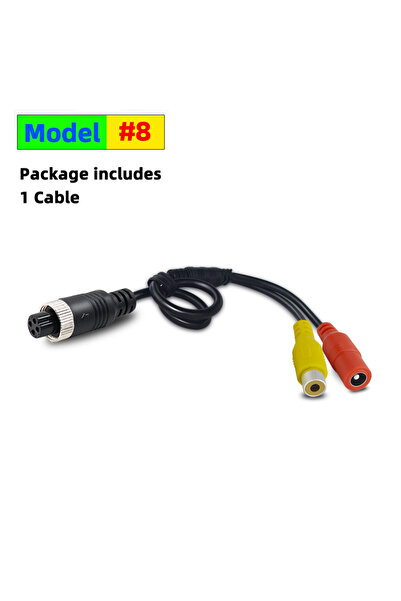 Choice Model-8 4Pin Aviation Head Male/Female To RCA AV/Female DC Multiple Ca...