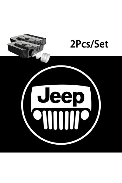 Choice مصباحان LED أبيضان للترحيب بأبواب سيارات جيب عالية الدقة، مناسبان لسيا...