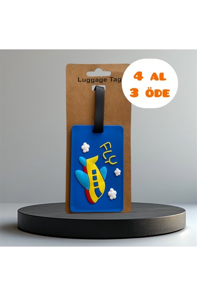 Atelier Licia علامة حقيبة السفر الملونة من السيليكون علامة اسم الحقيبة - علام...