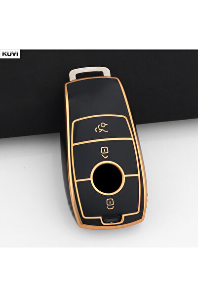 Choice غطاء مفتاح سيارة أنيق من مادة TPU باللون الأسود فقط، مناسب لسيارات مرس...