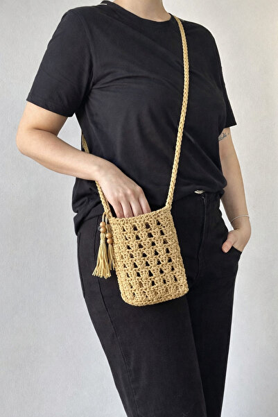 MSN Hasır Telefon çantası,kağıt ip çanta,askılı kağıt ipten telefonluk