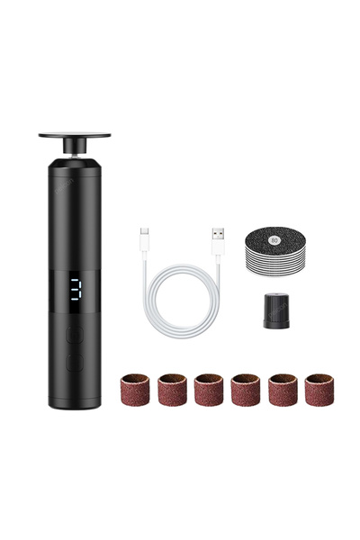 Choice جهاز كهربائي أسود لتقشير القدمين وإزالة الجلد الميت من الكعبين