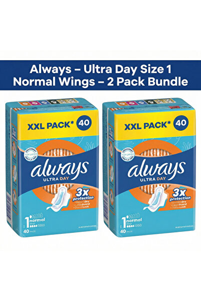 Always Absorbante Ultra Normal Quattro Pack, 40 buc x 2
