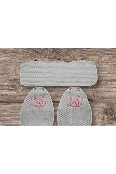 BalcıoğluSRV Car Seat Cover with Back Support Honda Logo Beige Classe Eleganc...