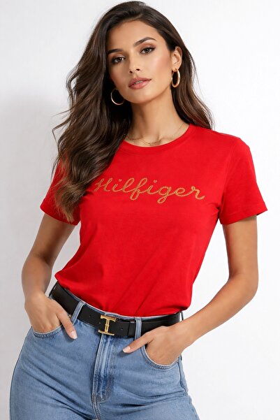 Tommy Hilfiger تيشيرت نسائي عادي من القطن من ناكيسلي