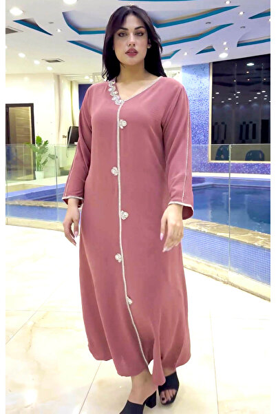 Zainah جلابية من قماش الكريب للمناسبات والحفلات النسائية