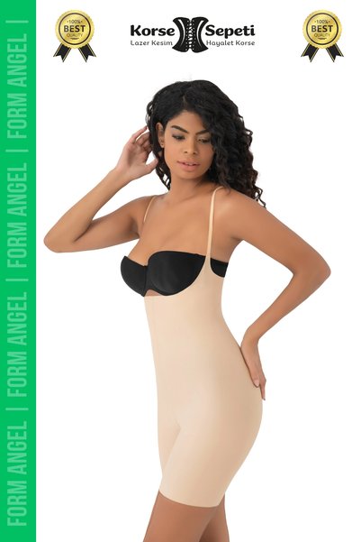 korsesepeti # Corset pentru reducerea mărimii 2, fermant, antialunecare pentru femei, decupare cu laser corset cu bretele pe toată lungimea - 1 bucată