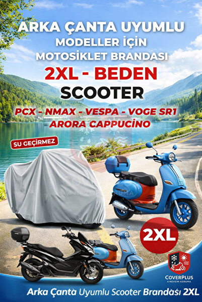 CoverPlus Tüm Modellere Uyumlu Motosiklet Brandası Elektrikli Motor Brandası, Yağmur Su Geçirmez Uv Korumalı