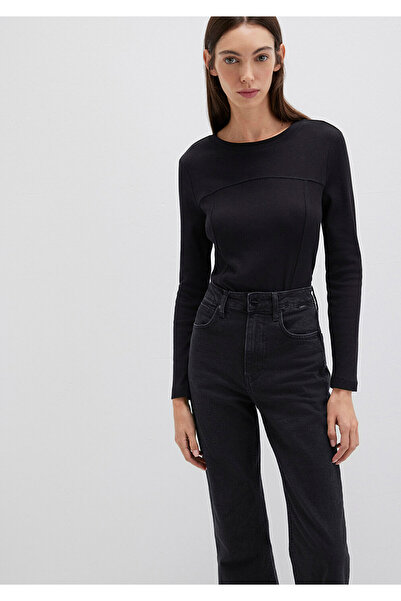 Mavi Black Long Sleeve T-Shirt Fitted / Slim Fit 1613625-900